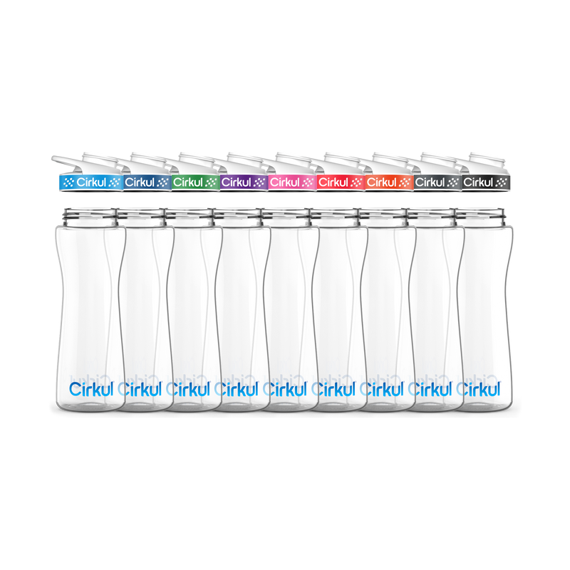 22oz. Plastic Bottle & Comfort Grip Lid VIQQ