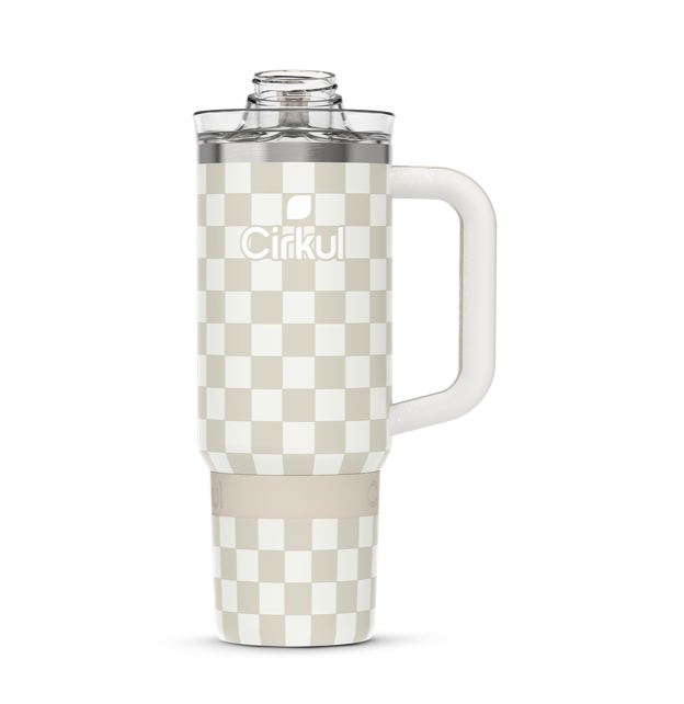 Limited Edition: 30oz. Taupe Tartan Travel StrawSip™ Tumbler DTGK